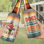 Dogs Solve Most Of My Problems - Dog Personalized Custom 4 In 1 Can Cooler Tumbler - Father's Day, Gift For Pet Owners, Pet Lovers