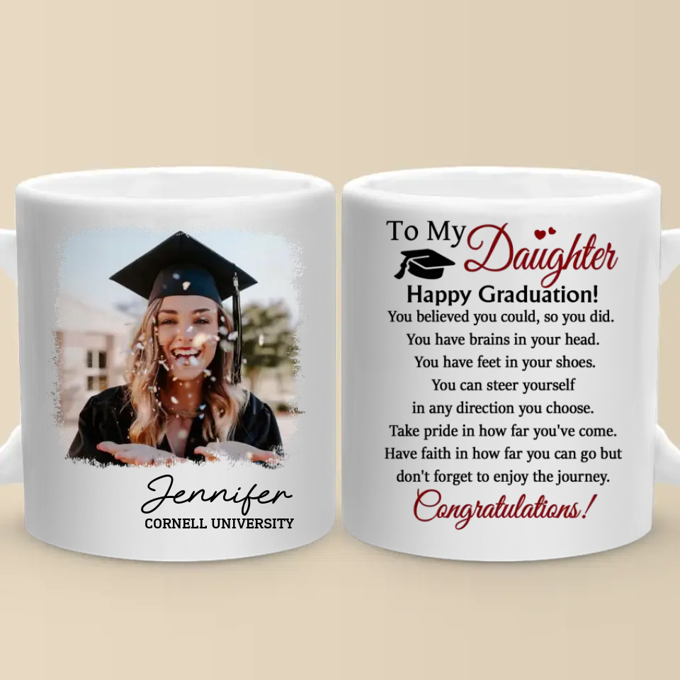 Custom Photo I Always Believed In You - Family Personalized Custom Mug - Graduation Gift For Family Members, Siblings, Brothers, Sisters