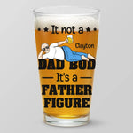 It's A Father Figure - Family Personalized Custom Beer Glass - Father's Day, Gift For Dad, Grandpa