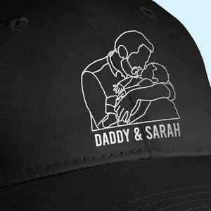 Custom Photo Happy Father’s Day From Your Favorite Son - Family Personalized Custom Line Embroidered Cap - Father's Day, Gift For Dad