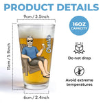 I'm Retired, You're Not - Personalized Custom Beer Glass - Appreciation, Retirement Gift For Coworkers, Work Friends, Colleagues