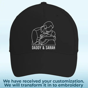 Custom Photo Happy Father’s Day From Your Favorite Son - Family Personalized Custom Line Embroidered Cap - Father's Day, Gift For Dad