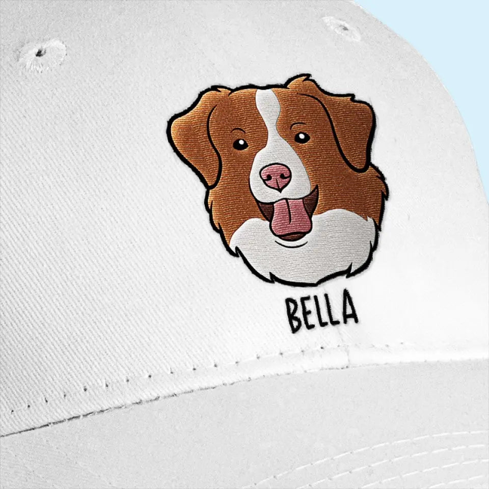 Custom Photo Life Would Be Ruff Without You - Dog & Cat Personalized Custom Full Embroidered Cap - Gift For Pet Owners, Pet Lovers