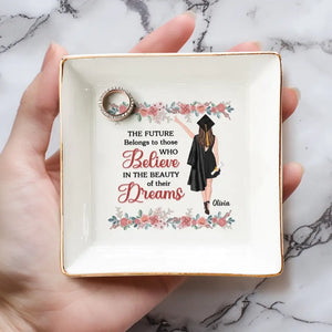 This Is The Beginning Of Anything You Want - Family Personalized Custom Jewelry Dish - Graduation Gift For Family Members, Siblings, Brothers, Sisters