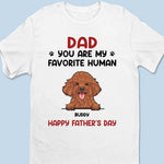 Thanks To Him, I Could See A Future - Dog & Cat Personalized Custom Unisex T-shirt, Hoodie, Sweatshirt - Father's Day, Gift For Dad, Dog Lovers