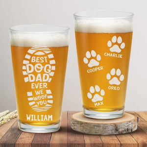 The Dog Is A Gentleman - Dog Personalized Custom Beer Glass - Gift For Pet Owners, Pet Lovers