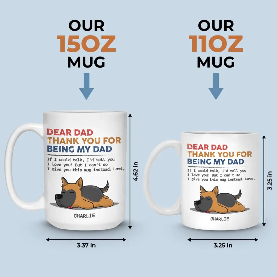 I Love You Day By Day - Dog Personalized Custom Mug - Gift For Pet Owners, Pet Lovers