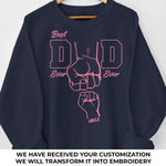 Custom Name Best Dad Gifts - Personalized Embroidered Sweatshirt
