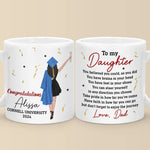 You Believe You Could, So You Did - Family Personalized Custom Mug - Graduation Gift For Daughter