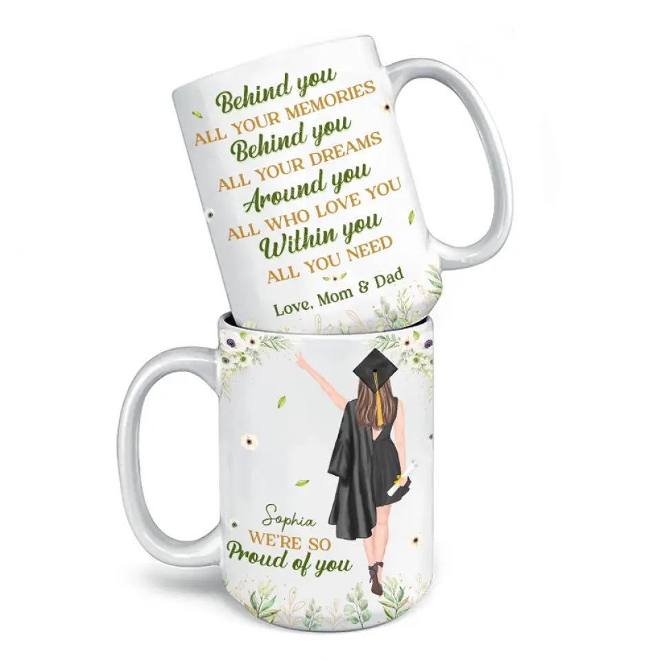 Feel So Proud Of You - Family Personalized Custom Mug - Graduation Gif -  Pawfect House