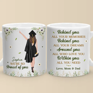 Feel So Proud Of You - Family Personalized Custom Mug - Graduation Gift For Family Members, Siblings, Brothers, Sisters