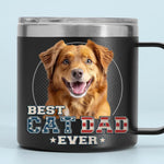 Be The Person Your Pets Think You Are - Dog & Cat Personalized Custom 14oz Stainless Steel Tumbler With Handle - New Arrival, Father's Day, Gift For Dad, Dog Lovers, Cat Lovers [AMZ]