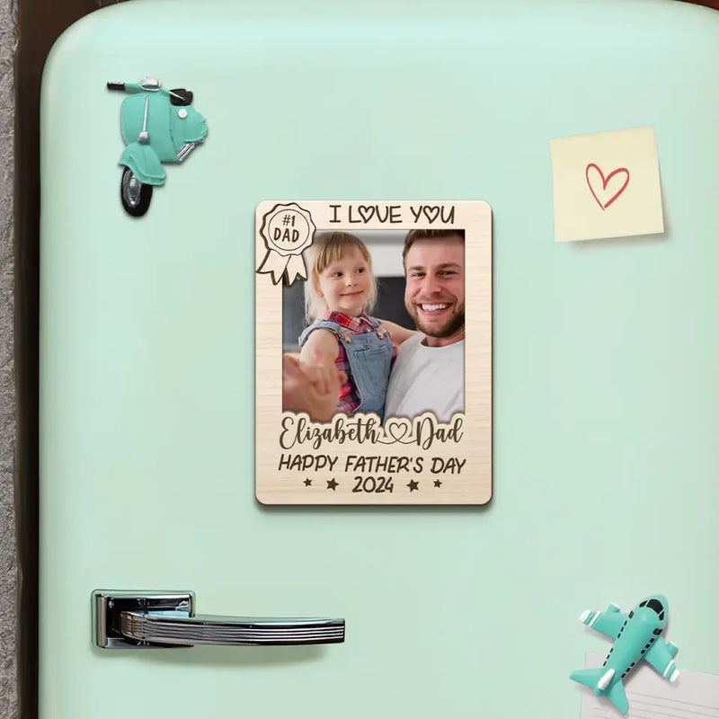 Custom Photo We Love You More Than We Can Say - Family Personalized Custom Magnet Photo -  Father's Day, Gift For Dad, Grandpa