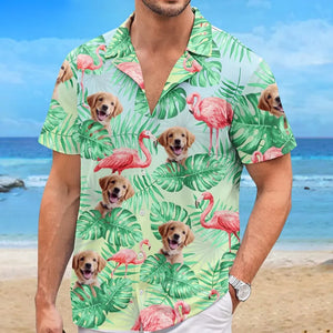 Custom Photo Summer Time Is Finally Here - Dog & Cat Personalized Custom Unisex Tropical Hawaiian Aloha Shirt - Summer Vacation Gift, Gift For Pet Owners, Pet Lovers