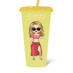 Smell The Sea, And Feel The Sky - Bestie Personalized Custom Changing Color Cup - Summer Vacation Gift, Birthday Pool Party Gift For BFF, Sisters, Bestie