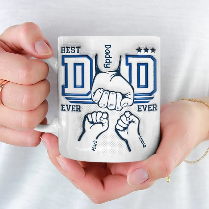 Our Bond Is Everlasting - Family Personalized Custom 3D Inflated Effect Printed Mug - Father's Day, Gift For Dad, Grandpa