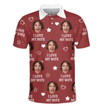 Custom Photo Besides Chocolate, You're My Favorite - Couple Personalized Custom All Over Print Polo Shirt - Father's Day, Gift For Wife, Husband, Couple