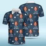 Custom Photo Besides Chocolate, You're My Favorite - Couple Personalized Custom All Over Print Polo Shirt - Father's Day, Gift For Wife, Husband, Couple