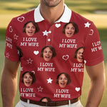 Custom Photo Besides Chocolate, You're My Favorite - Couple Personalized Custom All Over Print Polo Shirt - Father's Day, Gift For Wife, Husband, Couple