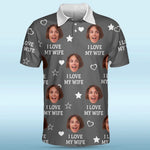Custom Photo Besides Chocolate, You're My Favorite - Couple Personalized Custom All Over Print Polo Shirt - Father's Day, Gift For Wife, Husband, Couple