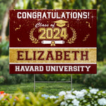 Today Is Your Day - Family Personalized Custom Yard Sign - Graduation Gift For Family