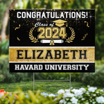 Today Is Your Day - Family Personalized Custom Yard Sign - Graduation Gift For Family
