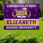 Today Is Your Day - Family Personalized Custom Yard Sign - Graduation Gift For Family
