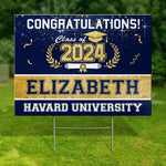Today Is Your Day - Family Personalized Custom Yard Sign - Graduation Gift For Family
