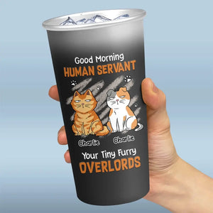 Thank You For Your Daily Snacks - Cat Personalized Custom Aluminum Changing Color Cup - Gift For Pet Owners, Pet Lovers