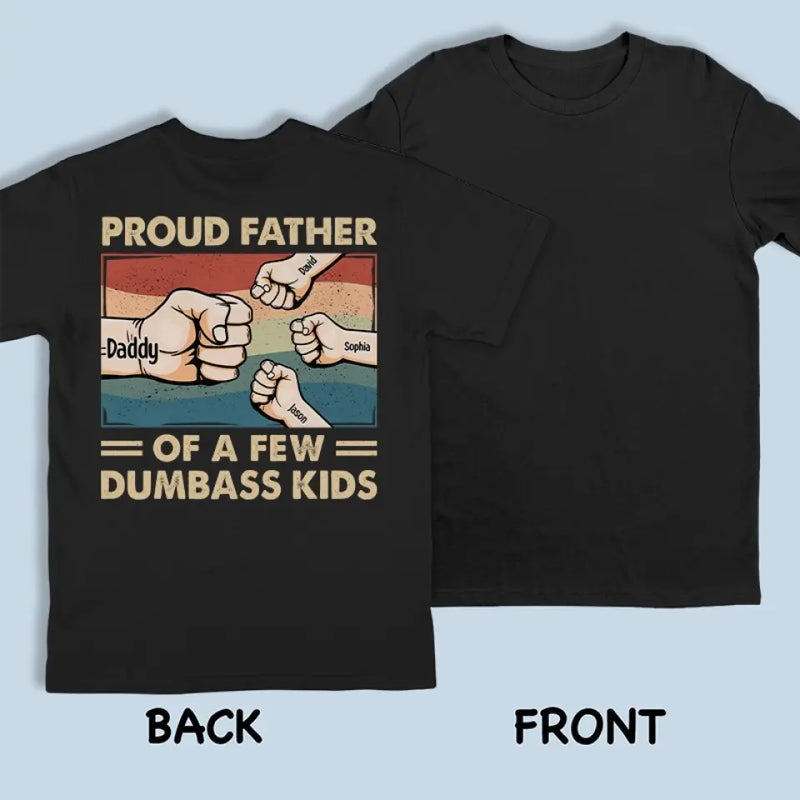 The Best Fathers Have The Softest, Sweetest Hearts -  Family Personalized Custom Back Printed Unisex T-shirt, Hoodie, Sweatshirt - Father's Day, Gift For Dad, Grandpa