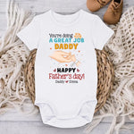 A New Chapter Begins With Your First Cry - Family Personalized Custom Baby Onesie - Father's Day, Baby Shower Gift, Gift For Dad, New Dads