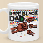 Custom Name Black Dad Gifts - Personalized Mugs