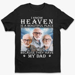 Custom Photo Our Dad Will Be In Our Hearts Forever - Memorial Personalized Custom Unisex T-shirt, Hoodie, Sweatshirt - Sympathy Gift For Family