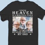 Custom Photo Our Dad Will Be In Our Hearts Forever - Memorial Personalized Custom Unisex T-shirt, Hoodie, Sweatshirt - Sympathy Gift For Family