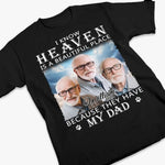 Custom Photo Our Dad Will Be In Our Hearts Forever - Memorial Personalized Custom Unisex T-shirt, Hoodie, Sweatshirt - Sympathy Gift For Family