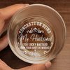 Congrats On Being My Boyfriend - Couple Personalized Custom Whiskey Glass - Gift For Husband Wife, Anniversary