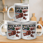 Custom Name Black Dad Gifts - Personalized Mugs
