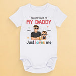 I'm As Lucky As Can Be - Family Personalized Custom Baby Onesie - Father's Day, Baby Shower Gift, Gift For Dad, New Dads