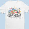 DRAF | Blossoming Flower Garden For Grandma - Family Personalized Custom Unisex T-shirt, Hoodie, Sweatshirt - Mother's Day, Gift For Mom, Grandma