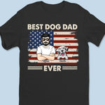 Custom Name Best Dog Dad Patriotic Gifts - Personalized Apparel