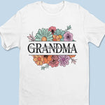 Colorful Floral Grandma Gifts for Grandmothers - Apparel