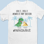 The Value Of A Loving Father Has No Price - Family Personalized Custom Unisex T-shirt, Hoodie, Sweatshirt - Gift For Dad, Grandpa