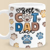 Best Fur Dad Ever - Dog & Cat Personalized Custom 3D Inflated Effect Printed Mug - Father's Day, Gift For Pet Owners, Pet Lovers