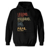 Legend, Husband, Dad And Papa Since - Family Personalized Custom Unisex T-shirt, Hoodie, Sweatshirt - New Arrival, Father's Day, Birthday Gift For Dad, Grandpa AMZ
