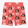Custom Photo Life's A Beach, Enjoy The Waves - Funny Personalized Custom Tropical Hawaiian Aloha Men Beach Shorts - Summer Vacation Gift, Birthday Party Gift For Husband
