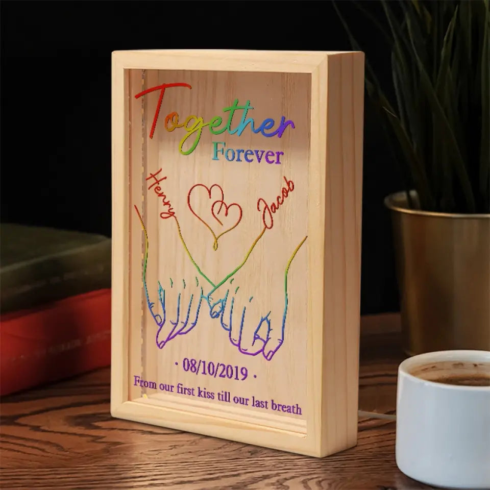 L'amour n'est pas une question de possession, l'amour est une question d'appréciation - Cadre photo personnalisé pour couple - Cadeau pour mari et femme, anniversaire, LGBTQ+