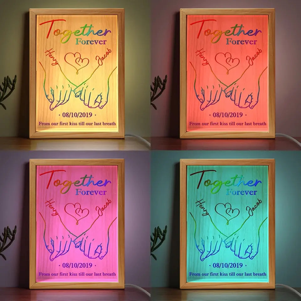 L'amour n'est pas une question de possession, l'amour est une question d'appréciation - Cadre photo personnalisé pour couple - Cadeau pour mari et femme, anniversaire, LGBTQ+