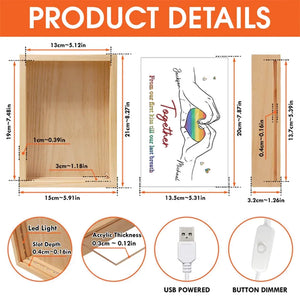 Je n'ai jamais cru au coup de foudre avant de te rencontrer - Cadre photo personnalisé pour couple - Cadeau pour mari et femme, anniversaire, LGBTQ+