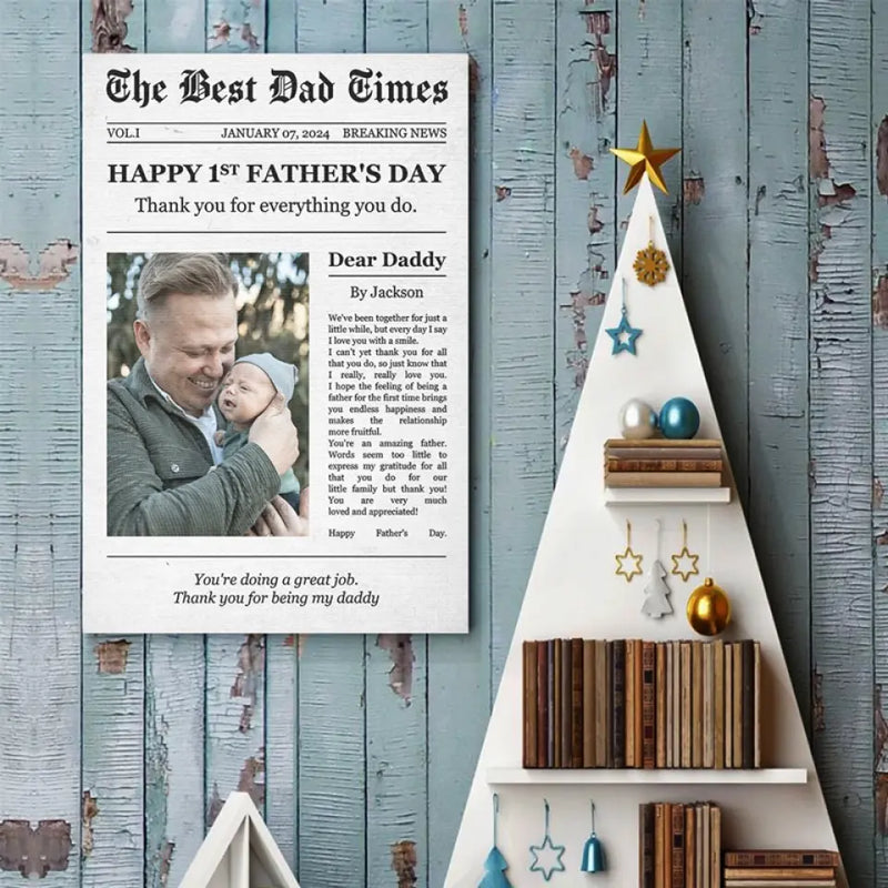 Custom Photo Thank You For Everything You Do - Family Personalized Custom Vertical Poster - Father's Day, Gift For Dad