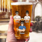 Drink Beer And Embarrass My Kids - Family Personalized Custom Beer Glass - Father's Day, Gift For Dad